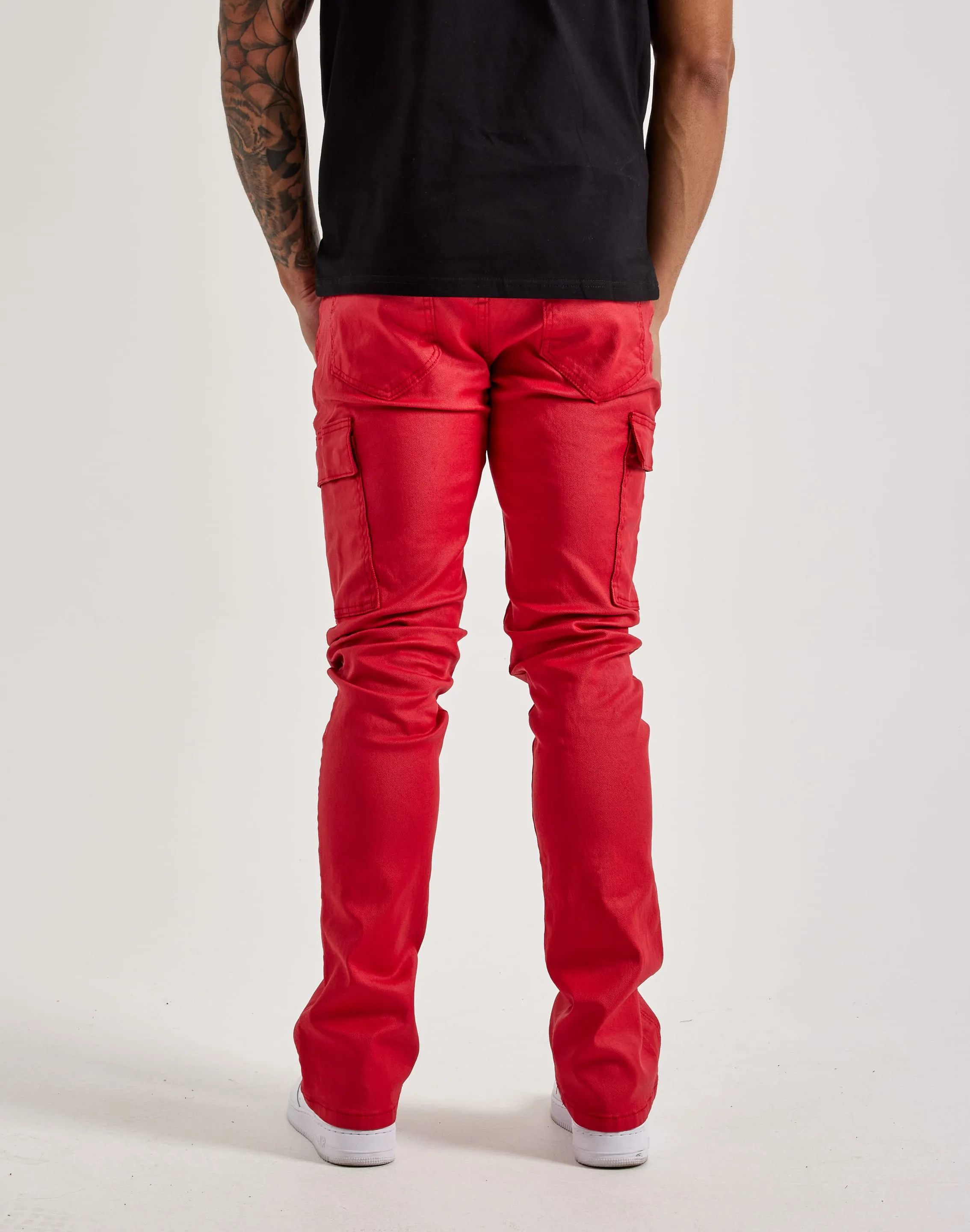 WAIMEA Stacked Coated Cargo Pants