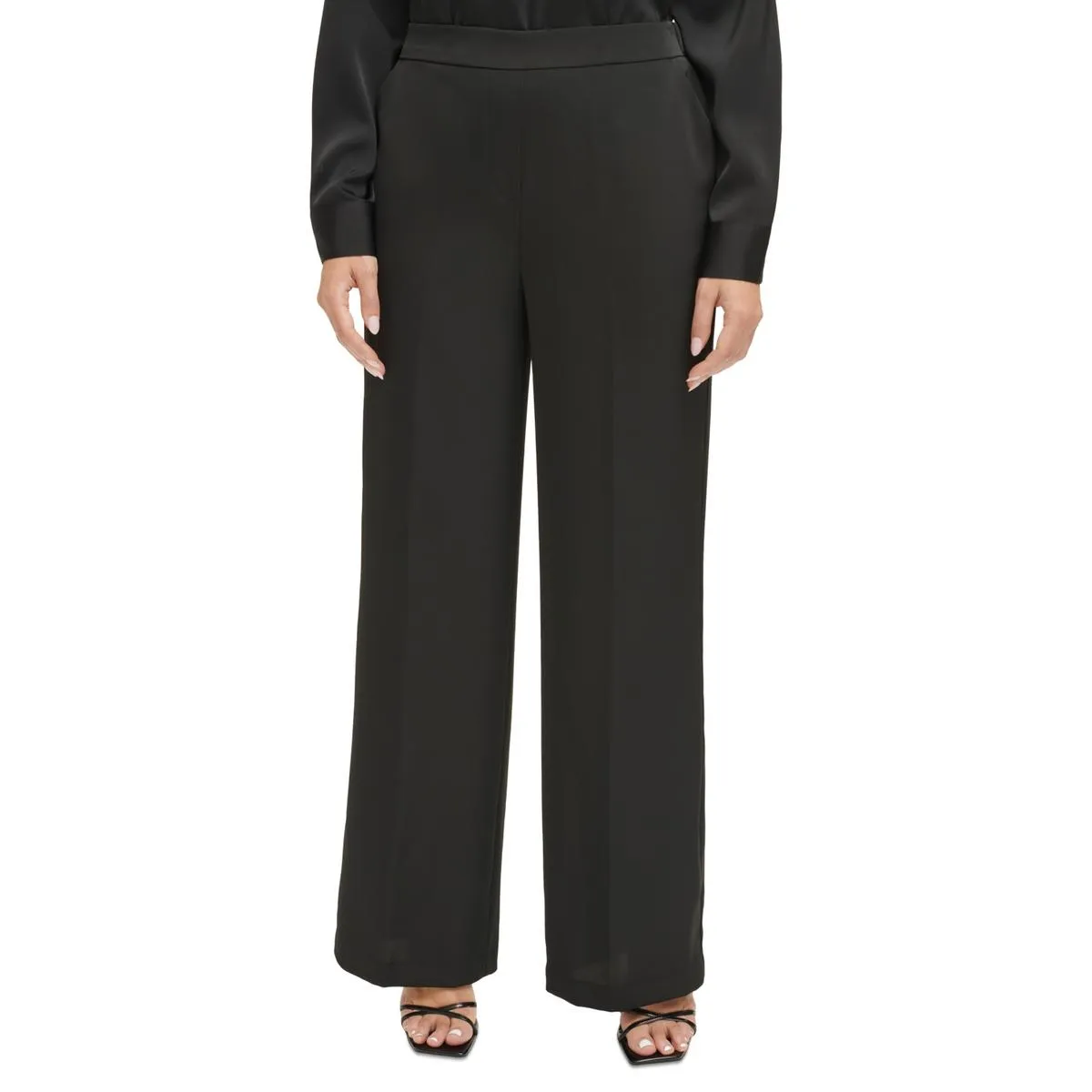 Womens Comfort Waist Wide Leg Pants
