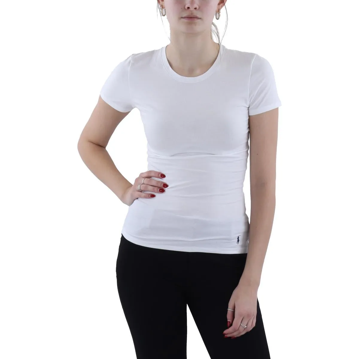 Womens Cotton Blend Short Sleeve T-Shirt
