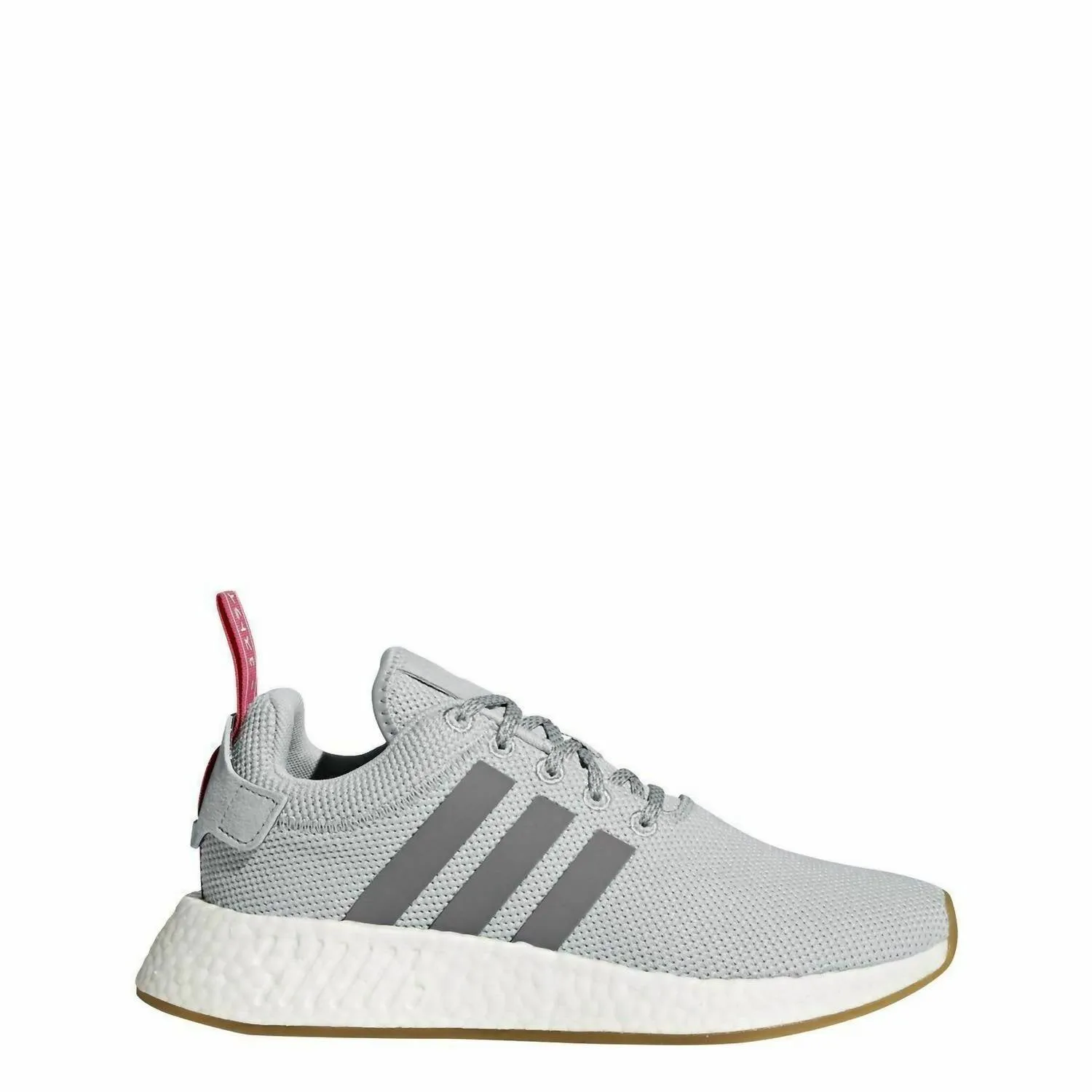 Women's Nmd R2 Running Shoes In Grey Two/grey Three/shockpink