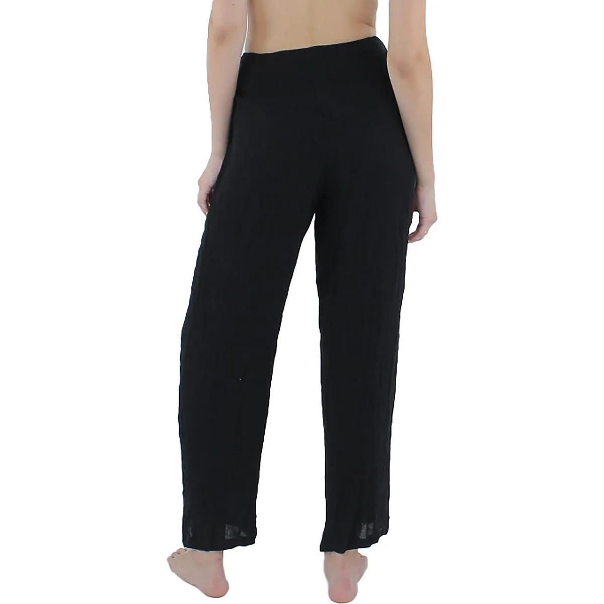 Womens Smocked Pants Cover-Up